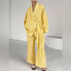 COMMENSE TWO PIECE LINEN SET